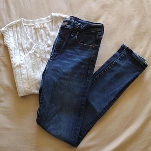 abercrombie skinny high rise jeans
